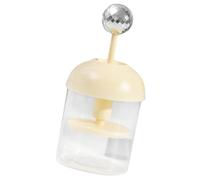 NIYANGLE Flacon Mousseur Nettoyant Visage Compact Manuel Orange, Fabricant de Mousse pour Peau Délicate, Usage Familial et Voyage, Outil Pratique pour Bain et Bain