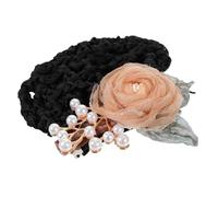 NIYANGLE Fleur Chignon Filet Femmes Accessoire De Cheveux Élégant Avec Fleurs Pour Événements Formels Et Informels Pour Mariages Et Anniversaires Couverture De Chignon Pratique Et Chic