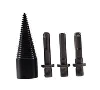 NIYANGLE Foret Fendeur Bois Acier Mèches Coniques Résistantes et Durables pour Perceuse Outil Forage pour Fendre Bûches et Bois de Chauffage