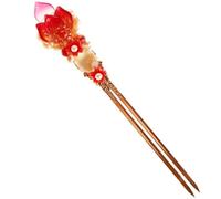 NIYANGLE Fourche à Cheveux Rétro en Cuivre et Ornement Perlé pour Fixation et Coiffure, Épingle Chignon Style Chinois, Accessoire Cheveux Femme pour Fêtes et Cérémonies