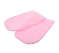 NIYANGLE Gants Cire De Paraffine Hydratants Pour Spa Mitaines Confortables Pour Soins Des Mains Rose Avec Bord Blanc