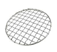 NIYANGLE Grille de Barbecue et Antirouille en Acier Inoxydable Argenté Résistante à Chaleur pour Barbecue et Pique-niques en Extérieur