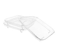 NIYANGLE Grille de Friteuse à Air en Acier Inoxydable 304 Résistante à Haute Température, Étagère Multifonction Cuisine et Four, Accessoire pour Griller et Déshydrater