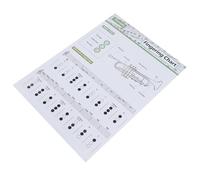 NIYANGLE Guide D'apprentissage des Accords de Trompette pour Étudiants Design Créatif sur Papier Couché, Tableau de Doigté Grand Format pour Exercices Efficaces Couleur Couleur Aléatoire