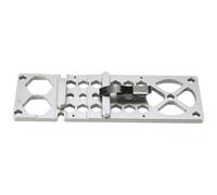 NIYANGLE Guide D'équerre pour Scie Circulaire sur Rail, Rail à Angle Droit 260mm, Acier Inoxydable et Alliage D'aluminium, Argenté, Compatible les Principaux Modèles, pour Construction