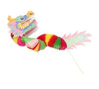 NIYANGLE Guirlande Dragon en Papier et Bois pour Décoration de Fête, Accessoire Photo Multi-Usage, Design Adorable pour Anniversaire ou Célébration