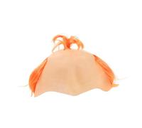 NIYANGLE Half Bald Wig Cosplay Hair Asian Japanese Samurai Costume Accessory For Halloween Masquerade Party Fun And Comfortable Design