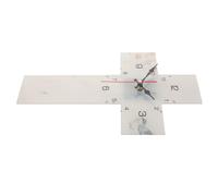 NIYANGLE Horloge Murale Croix Silencieuse en Acrylique Chrétien | Design Rétro et Moderne, sans Bruit, pour Espace Prière et Contemplation