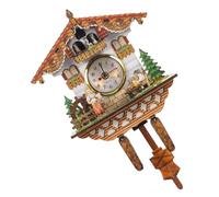 NIYANGLE Horloge Murale Décorative Style Maison D'oiseau Coucou Traditionnel, Affichage Clair, Pendule Précise, pour Salon, Bureau et Décoration Intérieure