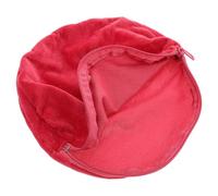 NIYANGLE Housse de Bouillotte en Flanelle Rose, Manchon Rond Simple et Élégant, Protège les Brûlures et Conserve la Chaleur pour L'hiver