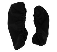NIYANGLE Housses D'appuie-tête pour Fauteuils Pivotants 2pcs en Polyester Noir, Confort Respirant et Facile à Nettoyer, pour Espace Gaming et Chaises de Bureau