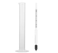 NIYANGLE Hydromètre pour Pâte Cylindre Gradué 0-35, Kit Portable de Mesure de Densité Alimentaire, Testeur de Concentration pour Pâte, Farine et Liquide, Outil de Laboratoire Précis