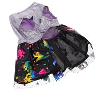 NIYANGLE Jupe pour Chien Imprimée Toile D'araignée en Polyester Légère et Pratique pour Halloween, Costume Simple et Généreux pour Fête d'animaux de Compagnie