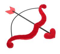 NIYANGLE Kit D’Accessoires Cosplay Cupidon Mini Arc et Flèches de Cœur Ensemble Léger et Portable pour Saint-Valentin Fêtes Costumées Mariages et Halloween Accessoires de Déguisement