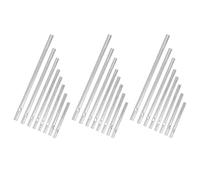 NIYANGLE Kit de 32 Tubes en Aluminium Argenté pour Carillon Éolien, Pièces de Décoration pour Balcon, Activités DIY la Maison, Améliore la Motricité Fine
