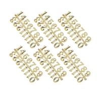 NIYANGLE Kit de 6 Chiffres Arabes Dorés 2 CM pour Réparation d'Horloge Murale, Accessoires DIY pour Chiffres d'Horloge Numériques, Fournitures Solide pour Horloge de Remplacement, Usage
