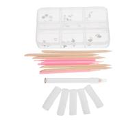 NIYANGLE Kit De Bijoux Dentaires Soi-même Cristal Pierres Précieuses Pour Dents Ornements De Pierres Précieuses Cristaux à Dos Plat Bijoux De Dents Étincelants