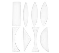 NIYANGLE Kit de Lentilles en Acrylique 8 Pièces Lentilles Convexes et Concaves pour Expériences Scientifiques Matériel pour Expériences de Physique et Géométrie en Classe