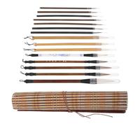 NIYANGLE Kit de Pinceaux de Calligraphie Chinoise Peinture, pour Débutants | Bois, Pointes Souples et Prise Confortable, Sélection Polyvalente pour Artistes, Entretien Facile