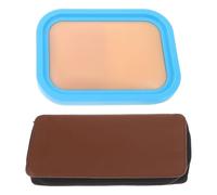 NIYANGLE Kit de Pratique D’Acupuncture en Silicone pour Débutants - Modèle Peau Simulée Solide Coussinet D’Injection Réutilisable Formation Médecine Chinoise Outil Pédagogique Précis