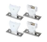 NIYANGLE Kit de Remplacement de Serrure Accessoires pour Rideaux pour Stores Romains en Plastique Blanc Haute Flexibilité, Sécurité Garçon et Filles et Animaux, Usage Domestique