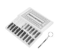 NIYANGLE Kit de Réparation de Lunettes 1000Pcs Vis et Tournevis Remplacement Plaquettes Nasales Accessoires Outils de Réparation Pratique pour Lunettes de Soleil Boîte de Rangement