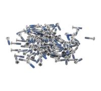 NIYANGLE Kit de Réparation Lunettes 100pcs Vis Acier Inoxydable Petites Vis Métalliques Précises pour Lunettes de Soleil Support Stable et Plaquettes Nez