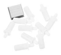 NIYANGLE Kit de Réparation pour Stores en Bois 0,6 Pouce 10 Goupilles à Piston 10 Clous de Rideau en Métal et Plastique Accessoires de Réparation pour Volets Intérieurs, Fourniture