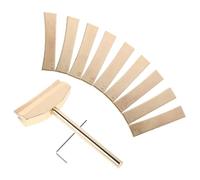 NIYANGLE Kit D'installation de Frettes de Guitare Presse Manuelle, 9 Inserts en Alliage de Laiton Doré, Cale de Rayon pour Touche, Outil de Précision pour Réparation et Frettage de Guitares