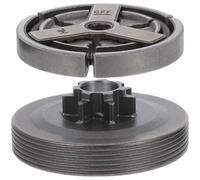 NIYANGLE Kit Embrayage Tambour en Fer pour Tronçonneuse Chinoise, Fonctionnement Stable et Transmission, pour Entretien et Usage Jardinier, 1 Set Complet