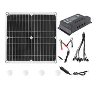 NIYANGLE Kit Panneau Solaire Monocristallin 200w Léger et Résistant pour Charger Batterie 12v, Camping et Voyage, Panneau Photovoltaïque Portable Haute Efficacité