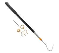 NIYANGLE Kit Système de Traction pour Échelle Escamotable de Grenier Crochets Métalliques Tige Télescopique 152 CM Accessoires de Remplacement Sécurisés pour Accès en Hauteur Greniers et