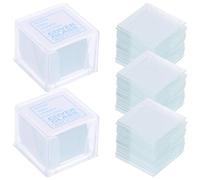 NIYANGLE Lamelles Couvre-objets en Verre Transparentes Pré-nettoyées 18x18 Mm, Lot de 1000 Pièces pour Microscope, Accessoires de Laboratoire pour Analyse Microscopique Précise