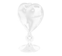 NIYANGLE Lampe à Huile en Verre de Cœur pour Décoration Intérieure | Objet de Table, Présent Mariage et Crémaillère, Style Chic, Usage Décoratif, Finition Transparente