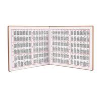 NIYANGLE Livre D'accords Format Compact pour Guitare Folk en Papier Marron, Accessoire pour Accords C-b Adapté au Paquet à Dos pour Étudiants en Musique