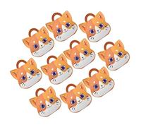 NIYANGLE Lot de 10 Boîtes à Friandises en Papier Poignée Design Chat Coffrets Présents en Carton pour Biscuits et Bonbons Emballages Pliables pour Mariage Shower et Fête