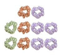 NIYANGLE Lot De 10 Chouchous À Fleurs Pour Cheveux Accessoires Tendance Queue De Cheval Élastiques Pour Cheveux Accessoires Pour Cheveux Anneaux Extensibles En Tissu
