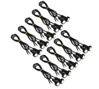 NIYANGLE Lot de 10 Feux Arrière Étanches LED Ultra-minces 9w 23mm, Lumière Décorative Bleu Glace pour Voiture, Camping-car, Bateau, Yacht et Kayak, Feux de Navigation Polyvalents