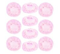 NIYANGLE Lot de 10 Filets à Cheveux Rose pour Chignons de Ballet, Maille Douce et Confortable, Facile à Utiliser, Accessoire Invisible pour Danseuses et Filles