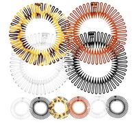 NIYANGLE Lot De 10 Peignes Circulaires Flexibles Extensibles En Plastique Souple, Taille Unique, Maintien Confortable, Femme, Cheveux Naturals, Usage Quotidien, Couleur Aléatoire