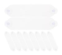 NIYANGLE Lot de 10 Porte-Cartes à Ventouse en Acrylique Transparent pour Pare-Brise, Support Facile à Repositionner et Nettoyable, pour Vignette et Pass Voiture