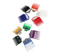 NIYANGLE Lot de 10 Protège-Tondeuses à Cheveux en Acier Inoxydable Guides de Coupe Multifonctionnels pour Barbiers Accessoires de Tonte pour