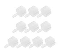 NIYANGLE Lot de 10 Raccords Mâles Luer Lock en Pp avec Embout Cannelé pour Tuyaux, Compatibilité Polyvalente et Résistance aux Intempéries, pour Hydroponie et Laboratoire