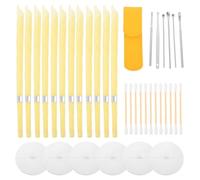 NIYANGLE Lot de 2 bougies auriculaires pour éliminer le cérumen : kit de bougies auriculaires avec disque de protection - kit de nettoyage compact pour adultes