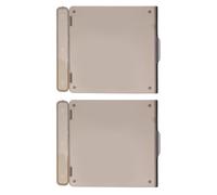 NIYANGLE Lot de 2 Caches Décoratifs de Thermostat pour Climatisation Centrale Type 86, Protection Anti-touché en Plastique Noir Transparent, Ultra-mince, Adapté Chauffage D'eau, Usage