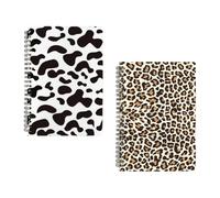 NIYANGLE Lot de 2 Carnets à Spirale A5, Cahiers à Spirale Portables Pages Blanches, pour Étudiants et Bureau, Format Compact pour Prise de Notes Créatives et Journaux Intimes