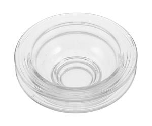 NIYANGLE Lot de 2 Coupelles de Remplacement pour Brûleur à Cire 9,5 CM en Verre Résistant Chaleur, Chauffage Rapide et Uniforme, Entretien Facile, pour Aromathérapie et Parfumer Intérieur