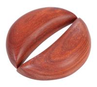 NIYANGLE Lot de 2 Coupes Divinatoires Chinoises en Bois Rouge 3,5 Pouces, Outil de Divination Bouddhiste, Ornement de Table Taoïste pour Rituels et Décoration Intérieure