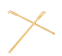 NIYANGLE Lot De 2 Gratte-dos Bambou Longs Manche Droit, Outil Massage Relaxant Pour Adultes Et Personnes Âgées, Soulagement Démangeaisons Corps Facile à Utiliser, Bien-être Quotidien à Domicile