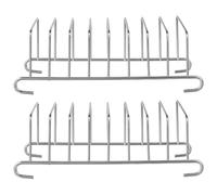 NIYANGLE Lot de 2 Grilles en Acier Inoxydable 201ss pour Friteuse à Air Chaud, Support Panier Vapeur Résistant Haute Température, Accessoires la Cuisine pour Cuisson et Rôtissage Maison